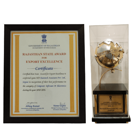 Rajasthan State export excellence Award